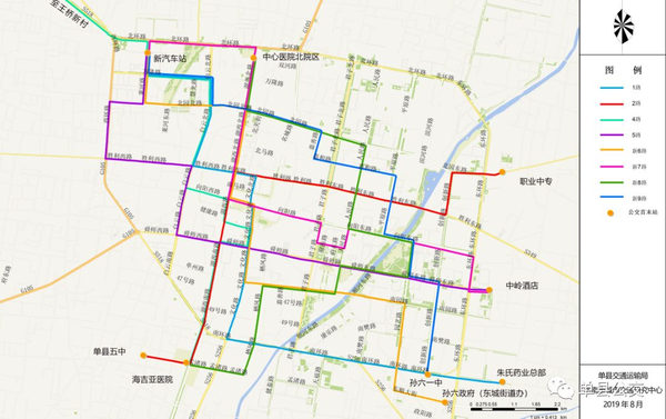 单县公交最新线路图!速看!