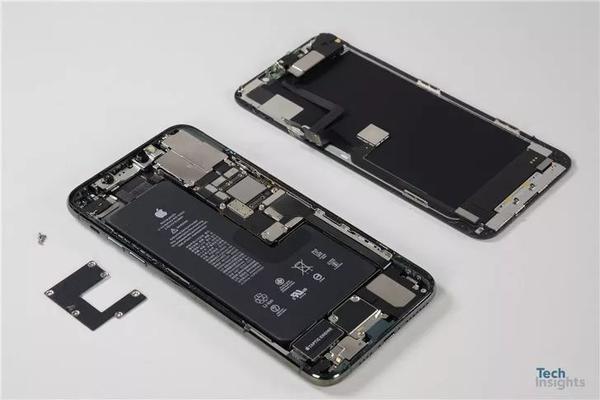 近日国外机构techinsights对苹果iphone pro max进行了拆解