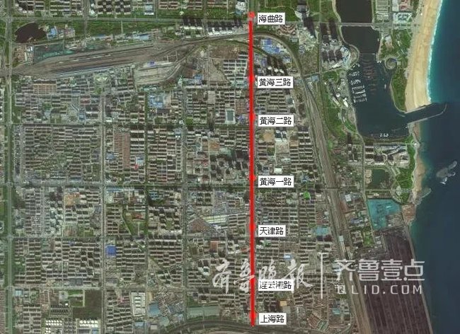 日照海滨二路改造工程全面开工,十月底竣工