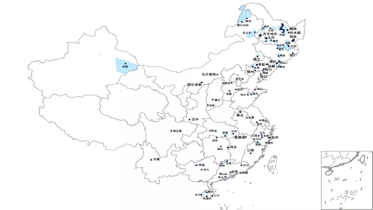 中国地图鸡头和鸡尾图片