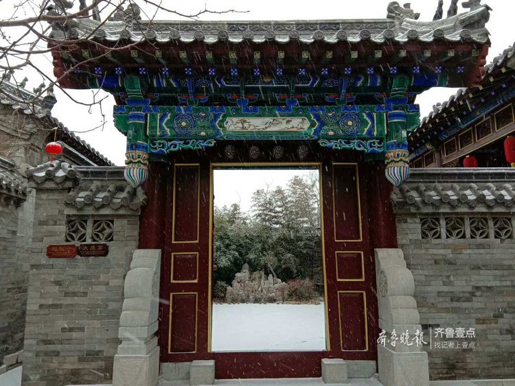 雪中的滨州杜受田故居，静极了