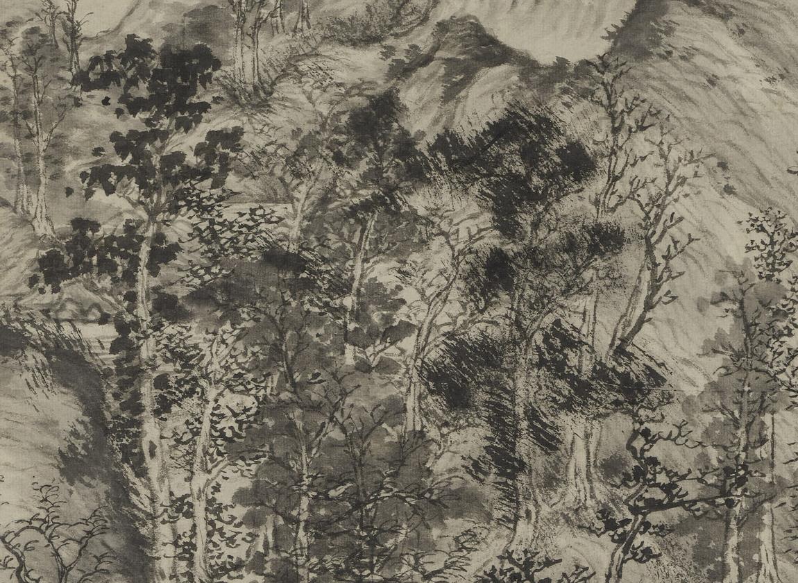 元,王蒙《青卞隐居图》(上海博物馆藏)