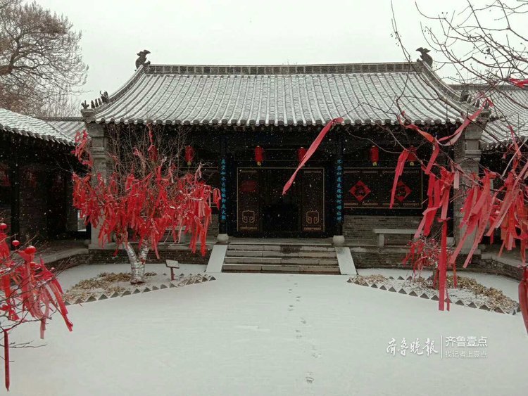 雪中的滨州杜受田故居，静极了