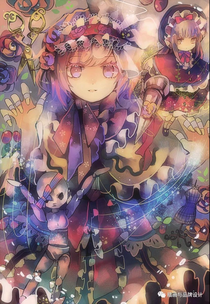 华丽可爱的二次元魔法少女让人心动的移不开眼