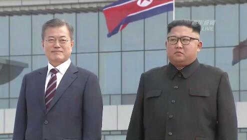 韩国总统文在寅抵达朝鲜,韩朝首脑平壤会晤今