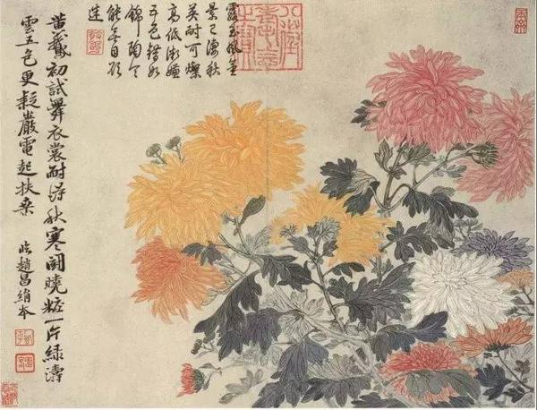 《画菊》郑思肖花开不并百花丛,独立疏篱趣未穷.