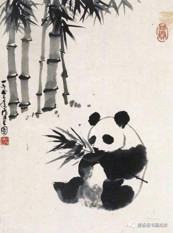 吴作人泼墨大写意画熊猫视频,画画原来如此简单!