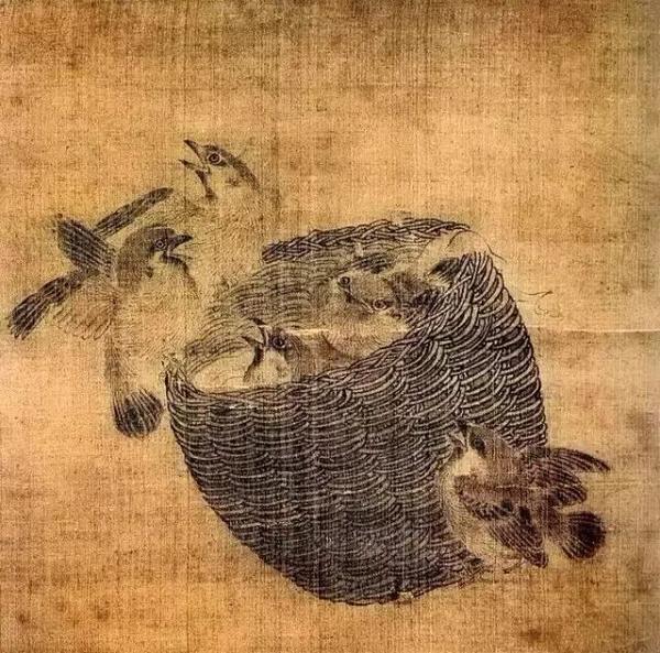 宋 佚名 笼雀图