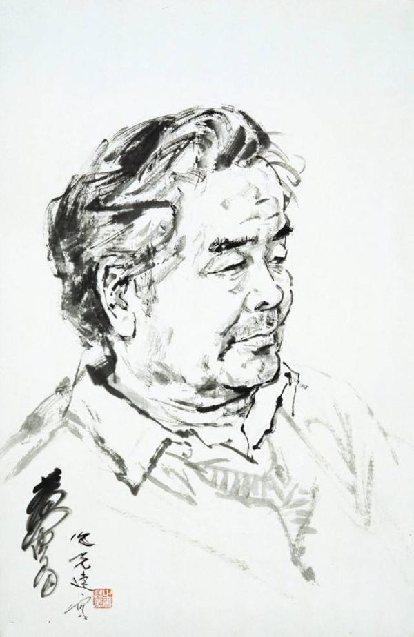 今天选取了杨之光为书画名家所作的人物肖像!