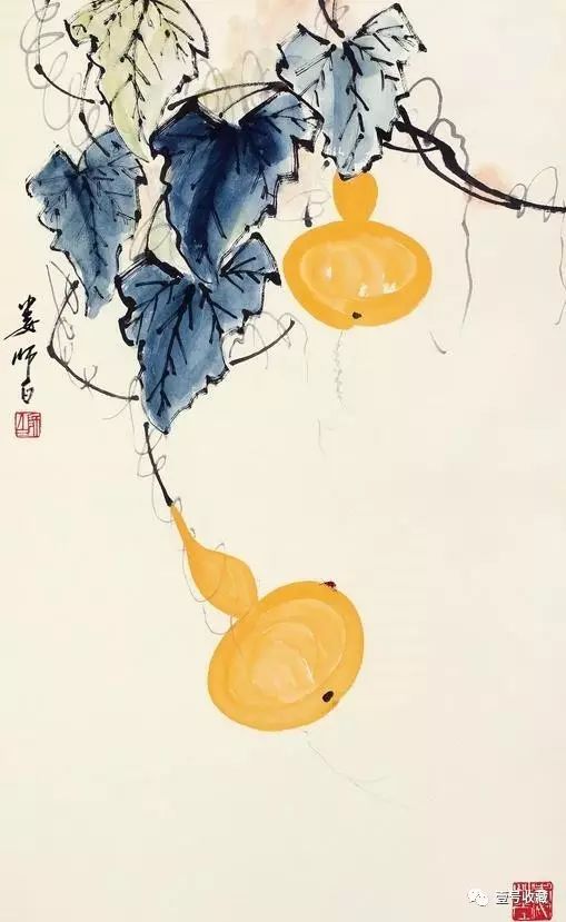 娄师白 花卉葫芦