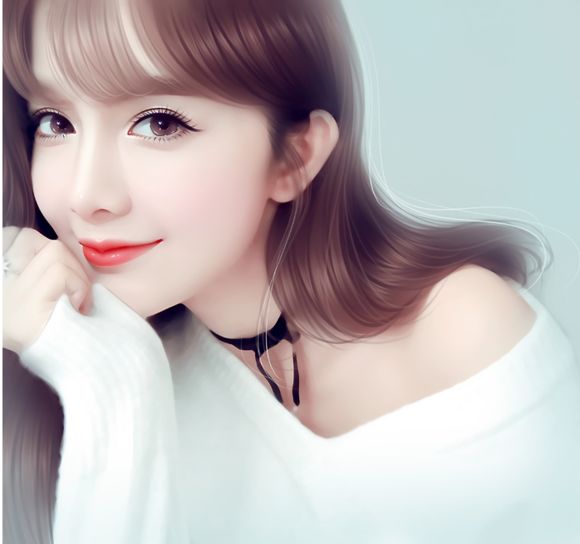 ps人像转手绘视频教程(含素材,手绘笔刷)