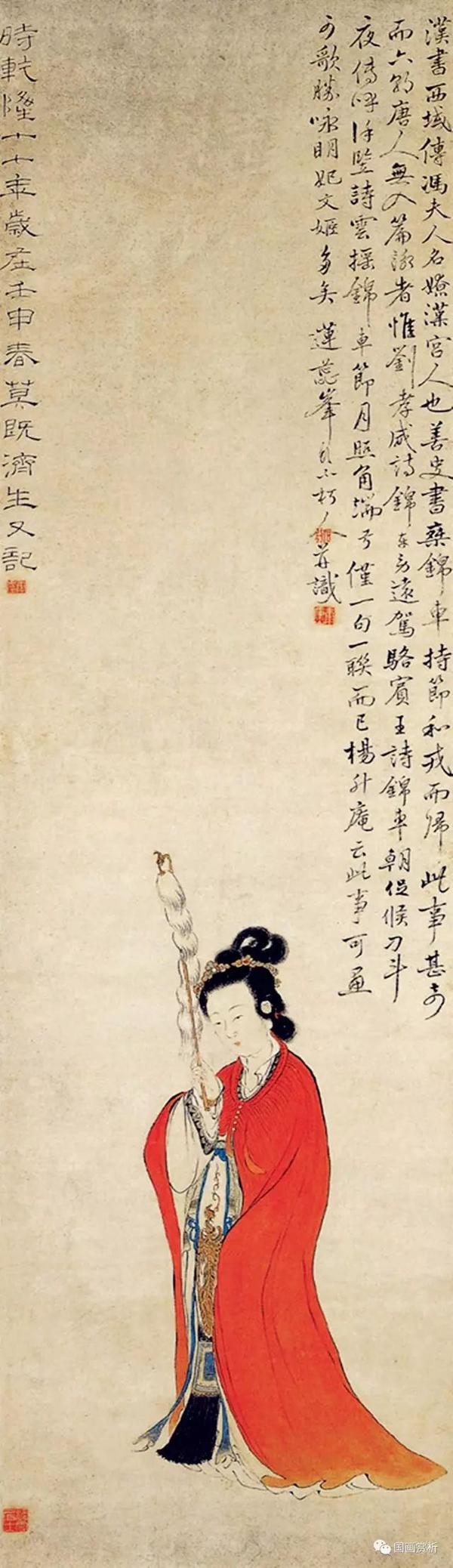 康涛的馆藏白描人物作品