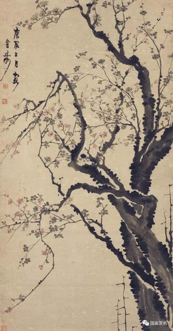 金农的七幅馆藏《墨梅图》