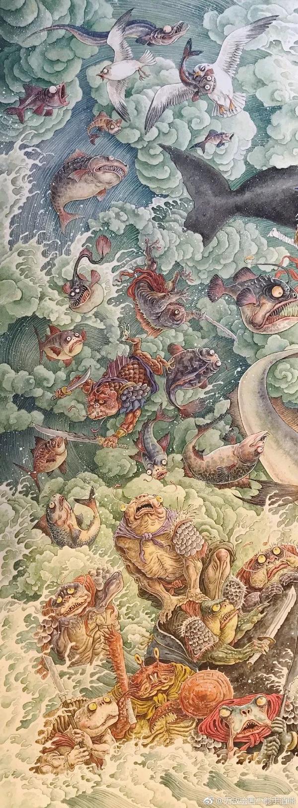 竟然出自一个85后画家侯亚楠之手.