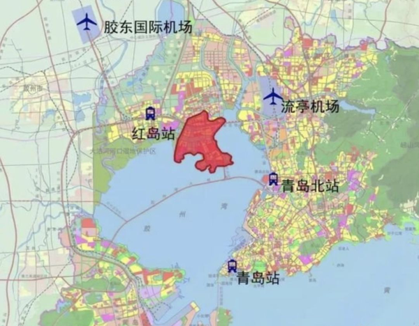 青岛机场地图图片