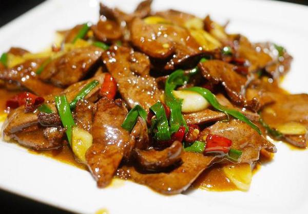 爆炒猪肝