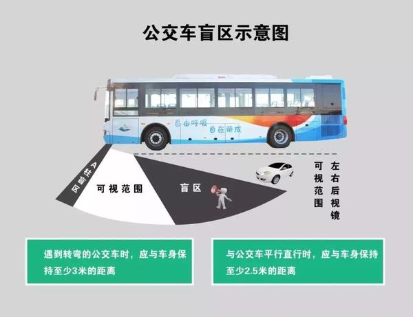 50个小学生站在公交车盲区内,司机一个都看不到