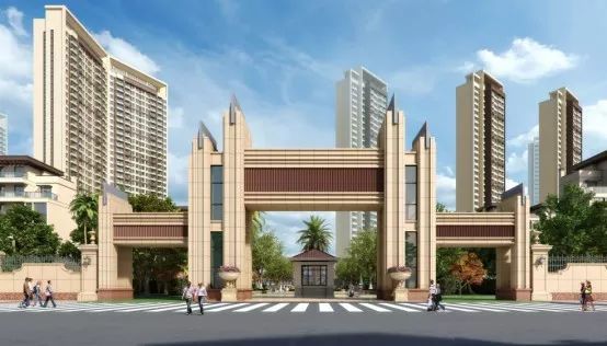 联投光谷瑞园社区入户效果图