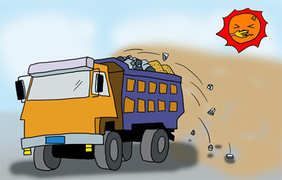 渣土车横行随意倾倒,济南交警:有黑扫黑,无黑除恶,斩断利益链