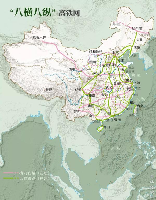 徐兰高铁与兰新高铁相连,可从江苏徐州到达新疆乌鲁木齐