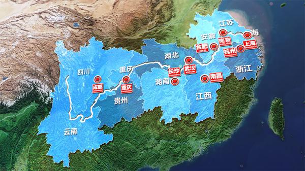 中国地图长江在哪里图片