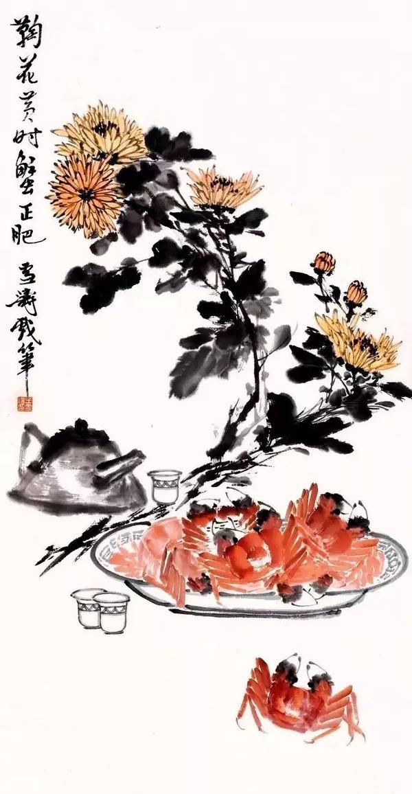 王雪涛,现代著名小写意花鸟画大师.