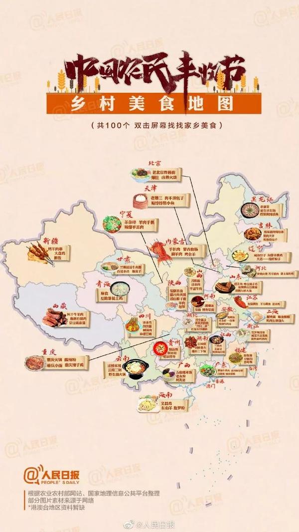 or中国乡村美食地图来了!