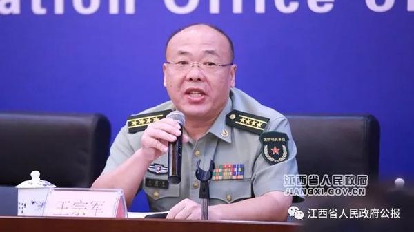 南昌市委常委,南昌警備區政委王宗軍(文穎 攝)