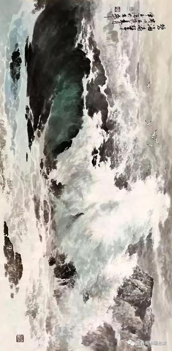 质朴厚重!他的山水画作品有南方山水的灵动,也有北方山水的风情