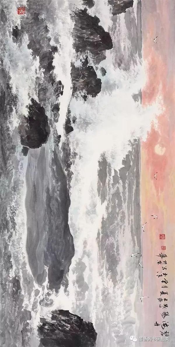 质朴厚重!他的山水画作品有南方山水的灵动,也有北方山水的风情