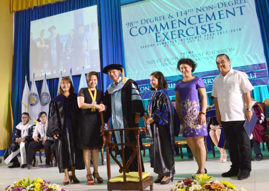 海博英语马怀亮获菲律宾著名大学教育管理博士