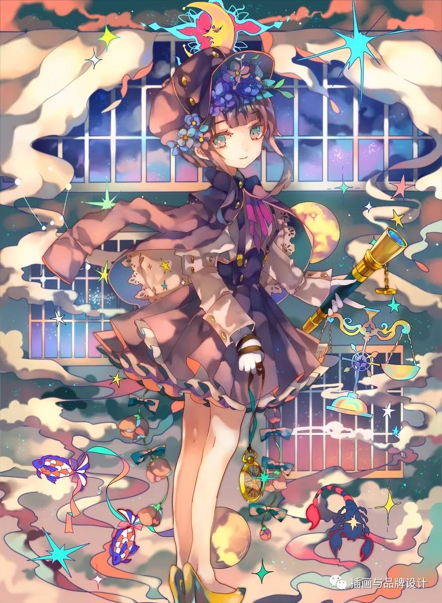 华丽可爱的二次元魔法少女让人心动的移不开眼