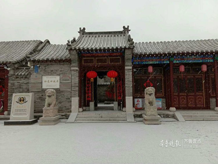 雪中的滨州杜受田故居，静极了