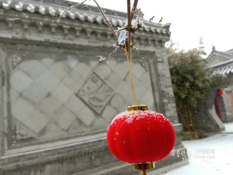 雪中的滨州杜受田故居，静极了