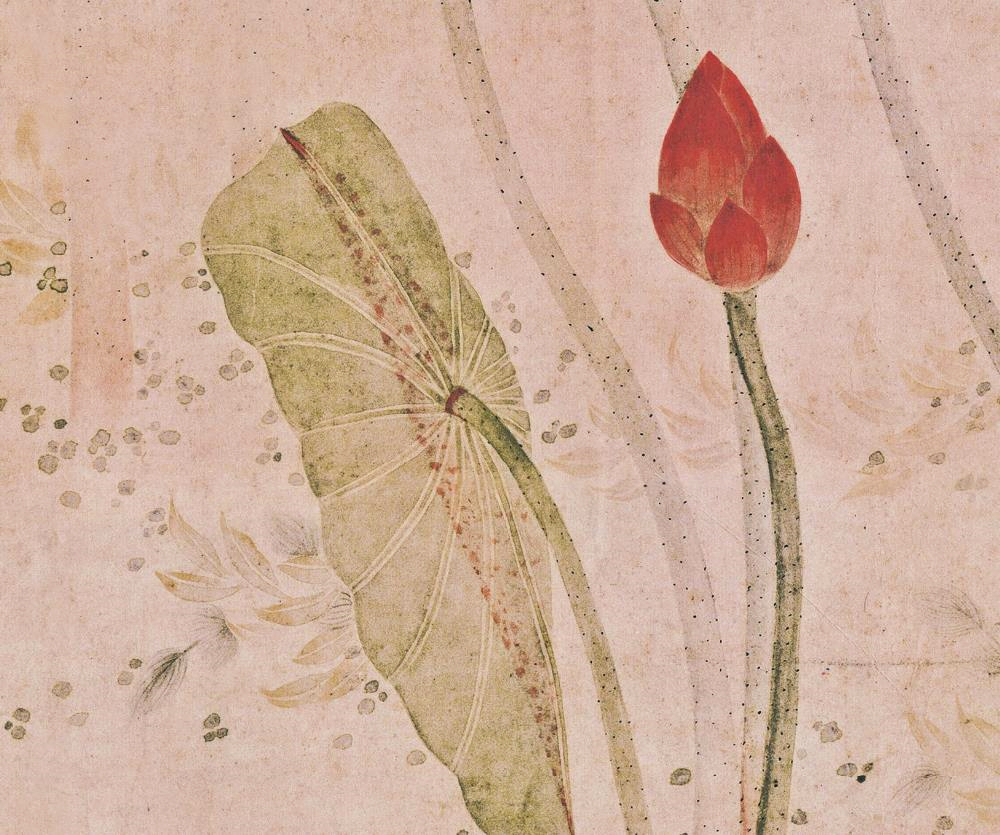 清,吴应贞《荷花图》