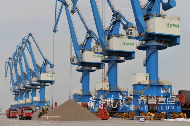 潍坊港开港运营,预计年吞吐量达1000万吨_齐