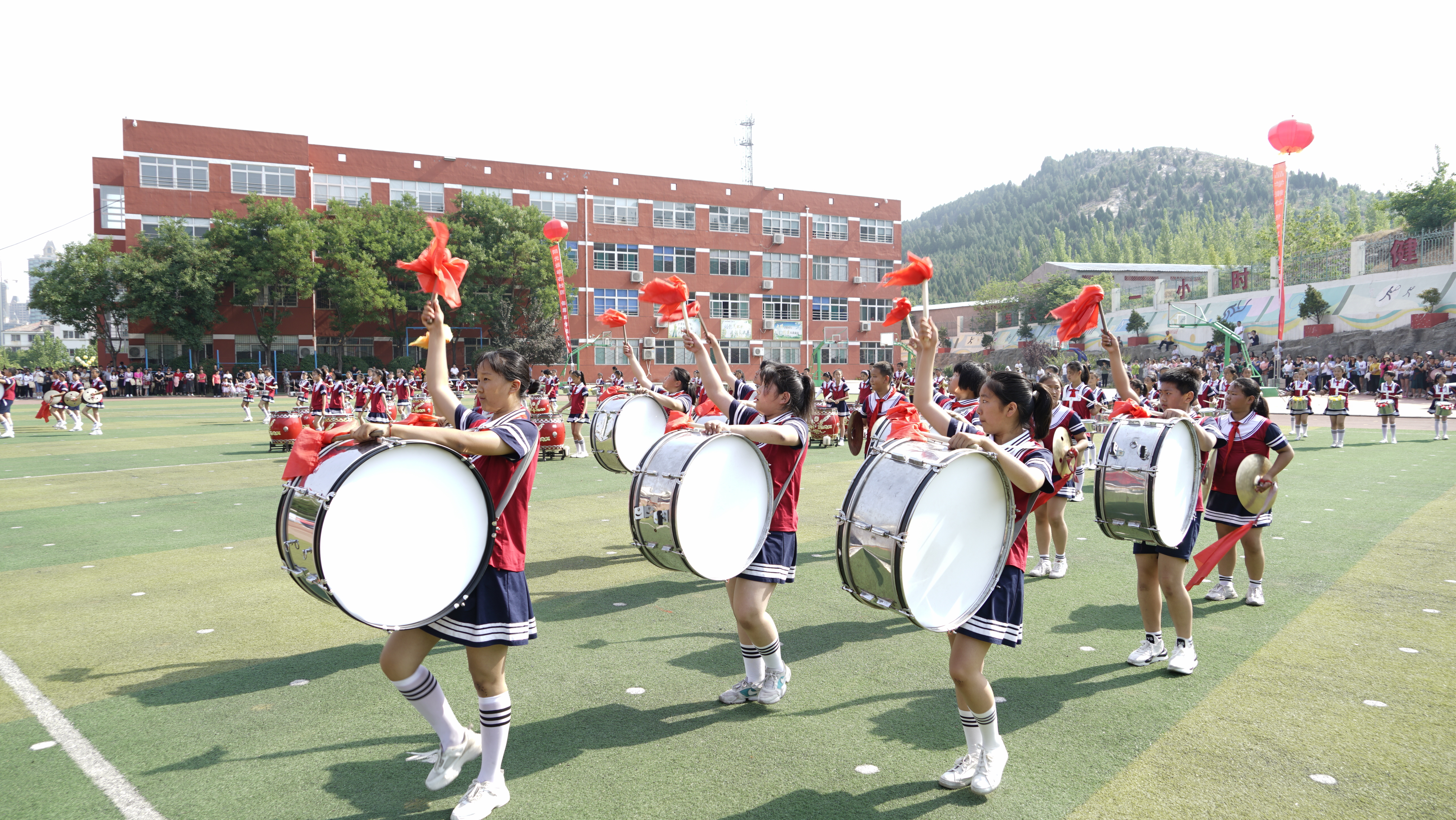 长清区乐天小学举办体育素养展示活动