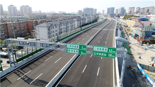 快通车了!济南工业北快速路高架已准备就绪