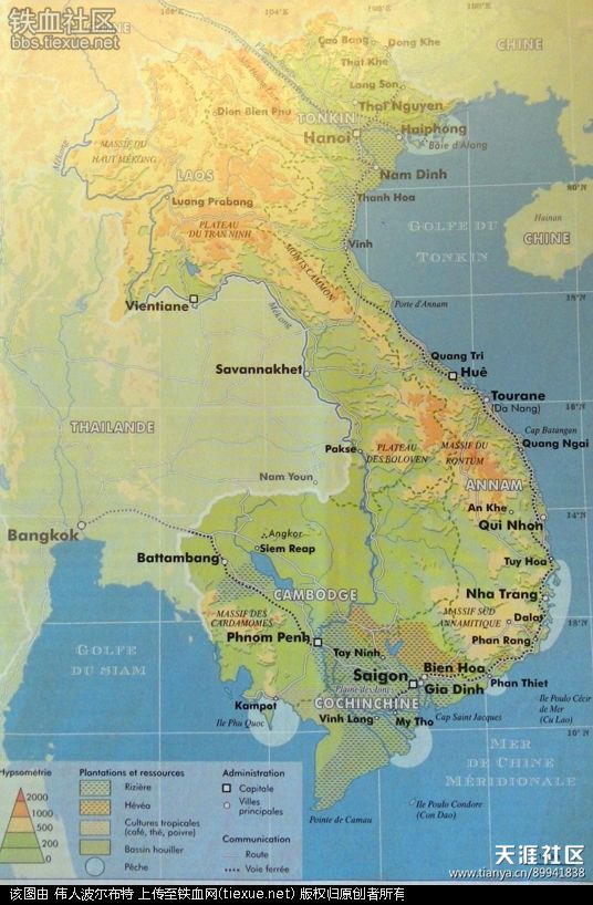 于是他们很自然的盯上了法属印度支那(越南,老挝,柬埔寨)这块"肥肉".